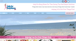 Desktop Screenshot of helpforbusymums.com
