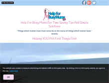 Tablet Screenshot of helpforbusymums.com